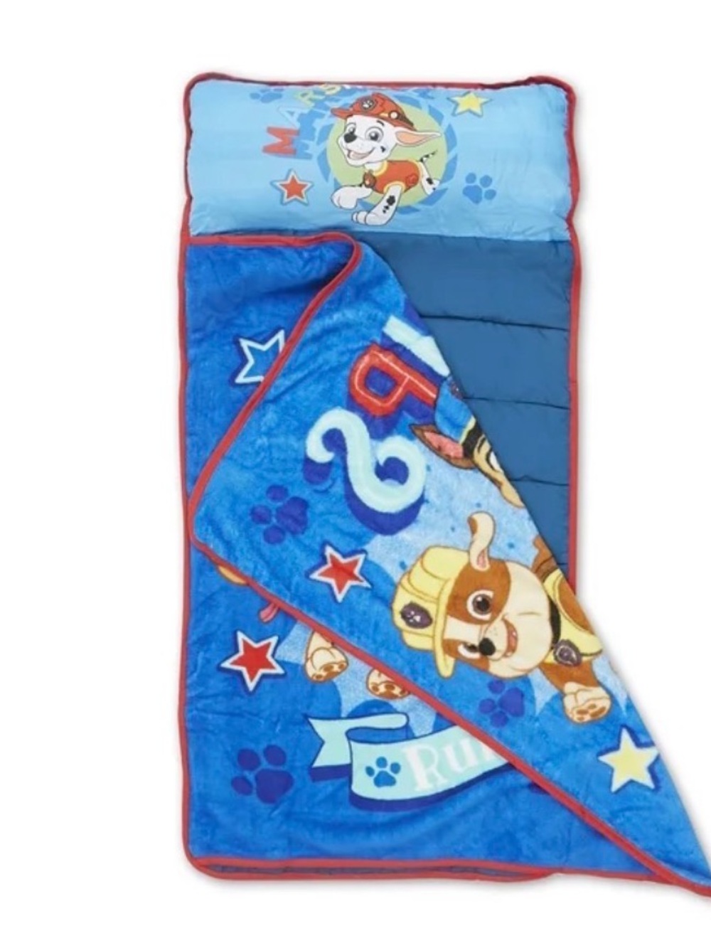 Blue Paw Patrol Kids Sleeping Bag with Character Print